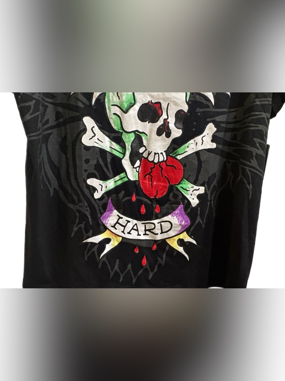 Ed Hardy Men’s Black 'Love Dies Hard' Graphic Tee⭐️NWT⭐️ - Picture 3 of 8